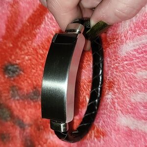 Braided Leather Charger Tech Bracelet USB to Lightning iPhone‎ Apple